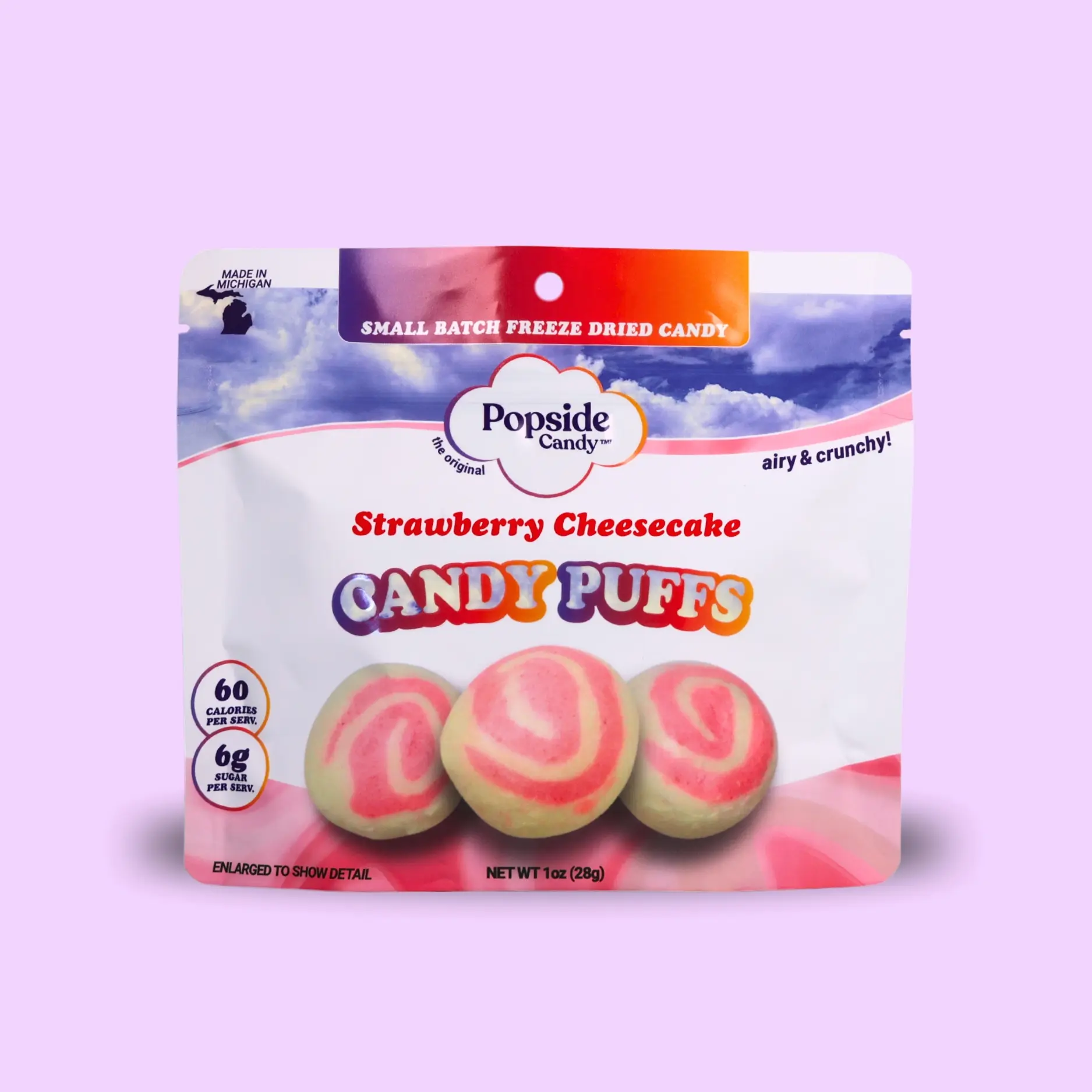Freeze Dried Strawberry Cheesecake Taffy - Premium Freeze Dried Candy Sweet Snack