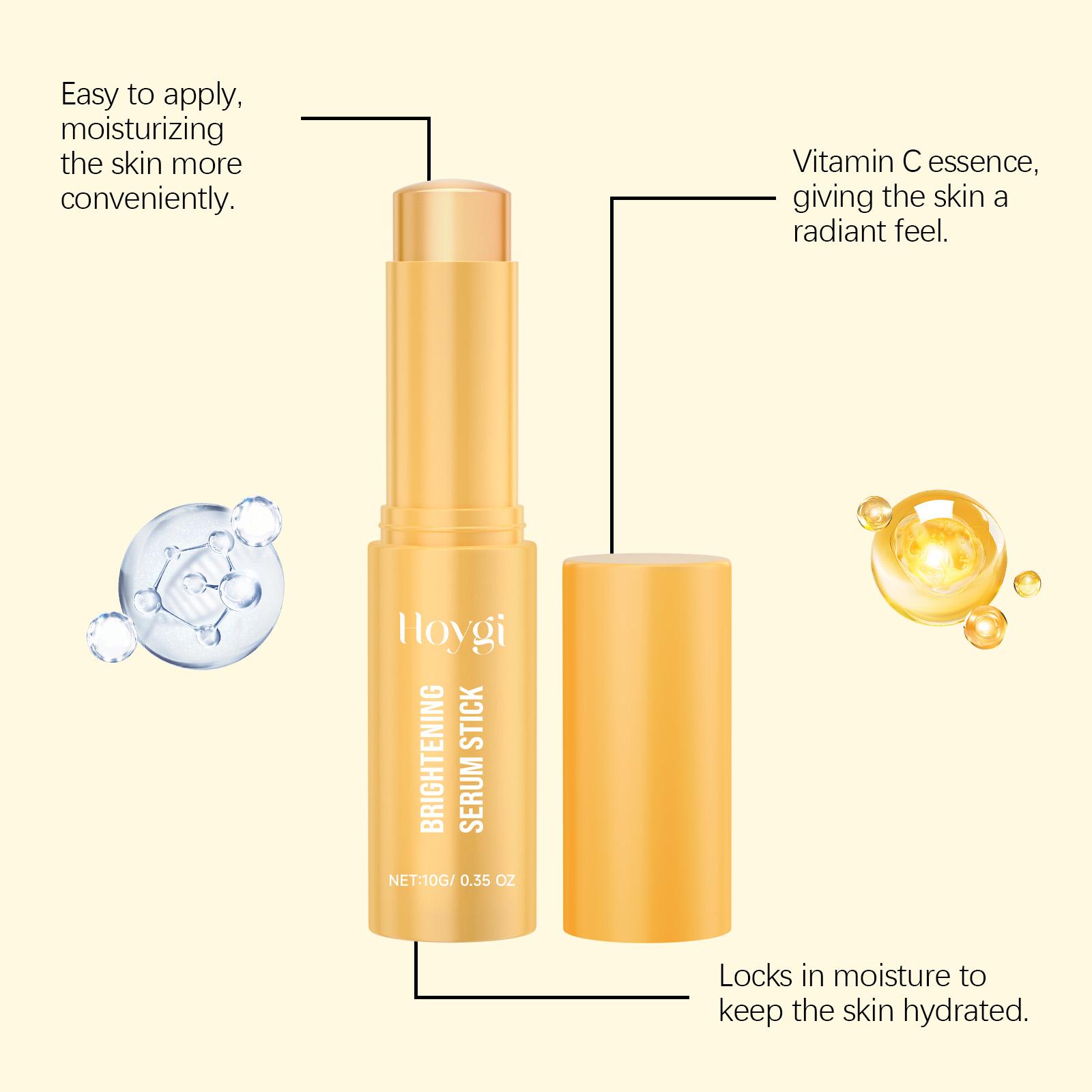 Hoygi Vitamin C Serum Stick - Brightening & Moisturizing Face Balm Moisturizers, Radiance