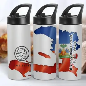 20 OZ Skinny Straight Sports Water Bottles Mugs with Portable Sippy Up Lid with Straw.
