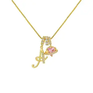 Elegant Women's Fashion Letter Pendant Necklace, Love Heart Necklace, Heart-Shaped Jewelry Gift for Girlfriend Mom Friends, Perfect for Valentine's Day Birthday,Christmas Gifts For GF(Sheet)