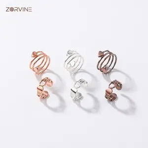 2pcs Copper Ring for Women Hypoallergenic 99 Pure Copper Magnetic Therapy Love Heart Engagement Ring Set | Toi et Moi,Promise Rings for Her,Wedding Ring Set,Purity Ring,Ring Cover,Queen Ring,Gold Plated Minimalist Stacking Rings for Women