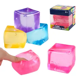5.5cm Ice Cube Squishy Toy Marshmallow Slow Rebound Sensory Stress Relief Toy Squishies