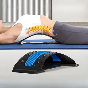 Back massager, adjustable lumbar support device, can relax the lumbar muscles and relieve lower back pain. It is very suitable for people who sit for long periods for relaxation training, yoga training, and those with lower back pain