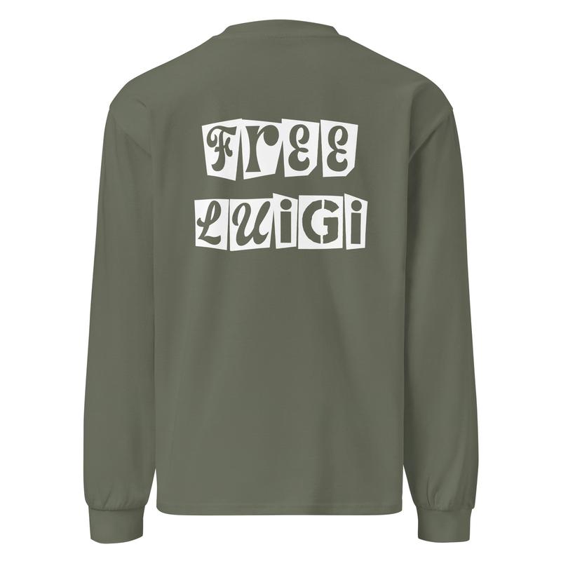 Free Luigi - Premium Long Sleeve Cotton Tee (Unisex)