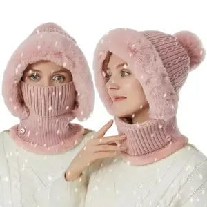 Thermal 3-in-1 Winter Balaclava – Windproof Mask with Fleece Lining & Ear Flaps – Ideal for Cycling, Skiing, Snowboarding & Outdoor Sports in Cold Conditions