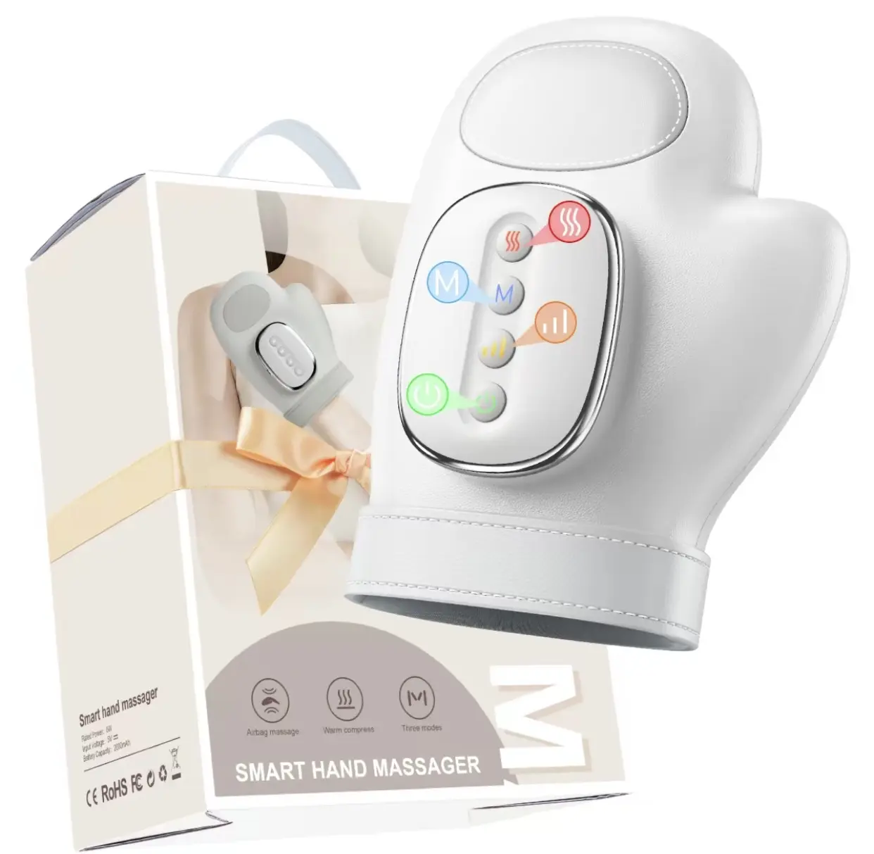 Ultimate Hand Massager with Heat & Compression 13 TPU Airbags 3 Modes 4 Temp Settings 5 Compression Models Fast Heating Ideal for Arthritis Carpal Tunnel Relief Perfect Gift for Men Women