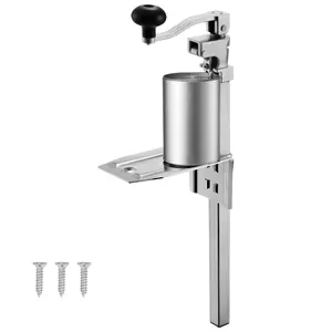 Commercial Can Opener, Heavy-Duty Manual Tabletop Can Opener For Cans Up To 11.8 Inches In Height, Height-Adjustable Professional Can Opener Fixed With Screws For Restaurant, Hotel, And Food Store