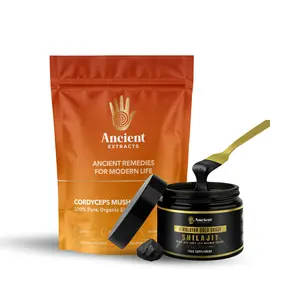 Shilajit and Cordyceps Mushroom Extract Bundle - Organic - 100 Days Supply Of Shilajit - 60 days Supply Of Cordyceps Natural Dietary Supplement