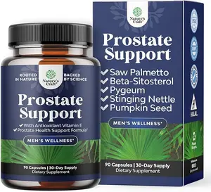 Herbal Prostate Health Supplements for Men - Advanced Prostate Supplements for Men with Beta Sitosterol Selenium Pygeum and Saw Palmetto for Men Prostate Support and Frequent Urination - 90 Capsules