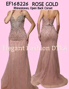 DTLA ✨Elegant Fashion✨  EF168226 Rhinestones & OPEN BACK