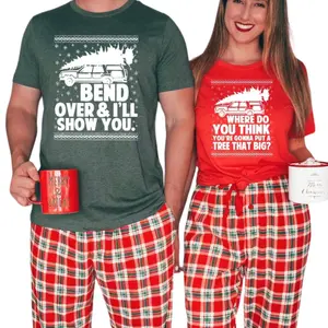 Christmas Shirt, Christmas Couple Matching T-Shirt, Christmas Pajama, Vacation Tee