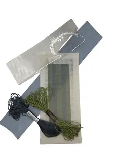 Needlepoint Bookmark Kit Blue and Green