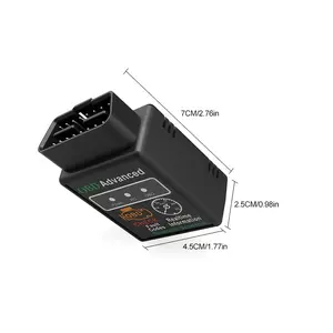 New Portable Device, High-Quality Shell OBD2 BT5.4 Wireless Scanner Diagnostic Tool - Engine Code Reader for OBDII/EOBD Vehicles, Free Dedicated App for iOS & Android, No Battery Required