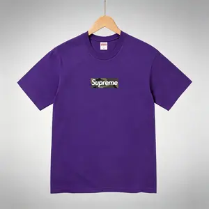 Menswear Casual Supreme Box Logo Short-Sleeve T-Shirt - 'Purple' FW23T57