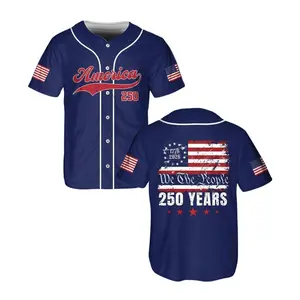 [Baseball Jersey] 250th America Anniversary Jersey Shirt, Freedom, We The People, Independence Day