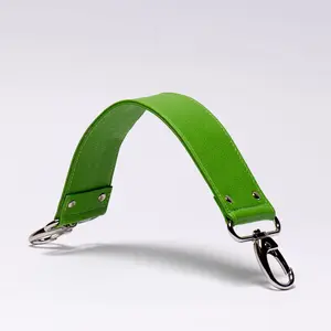 Lime Pigmented Grain Wristlet Leather Purse Strap Replacement 2" Width