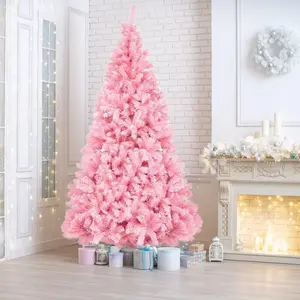 Get Holiday Cheer with a 6ft Pink Christmas Tree & 1000 Branches! ✨🎄