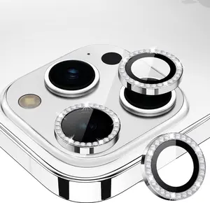 for iPhone 17 Pro - iPhone 13 Pro Max Camera Lens Protector, 9H Tempered Glass Camera Cover Screen Protector, Metal Individual Ring for iPhone 17 16 15 14 13