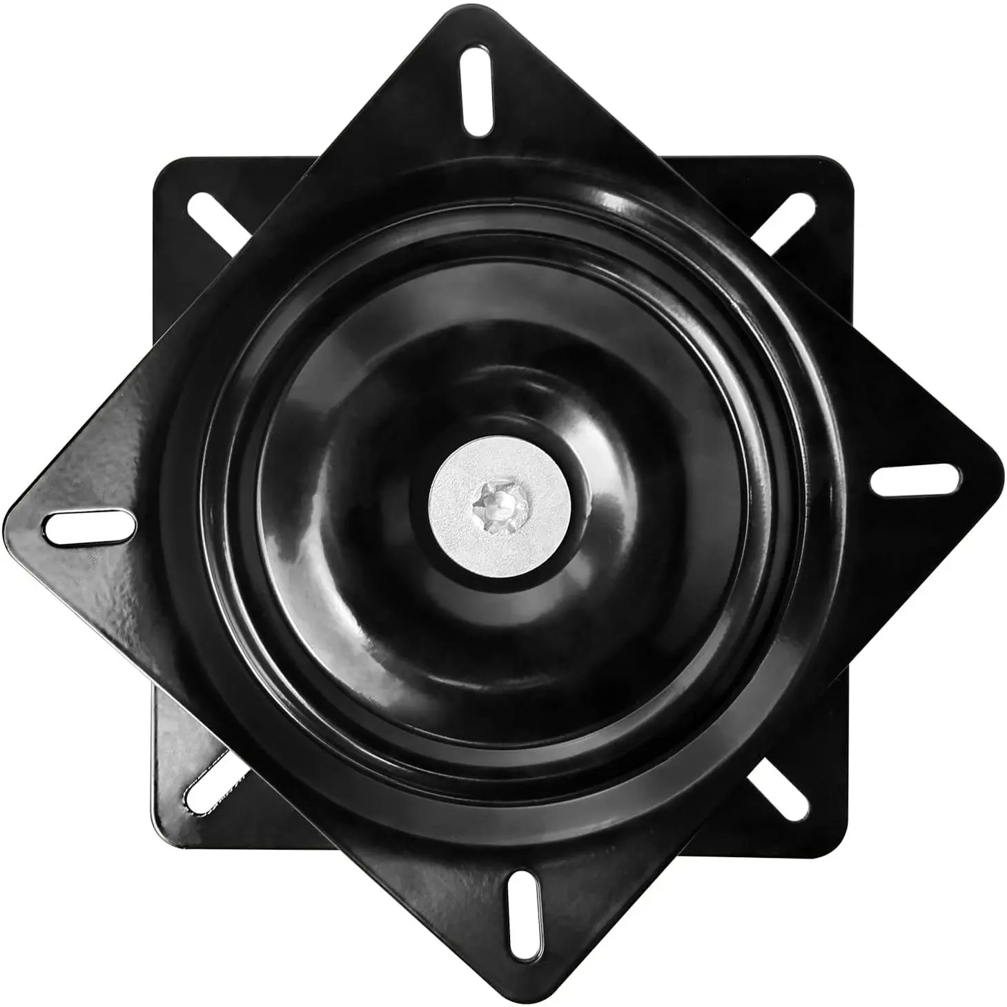 10" Swivel Plate Heavy Duty Bar Stool Replacement for Recliner Chair & Boat Seat Square Swivel Turntable Swivel Steel Cabinet Mechanism Base