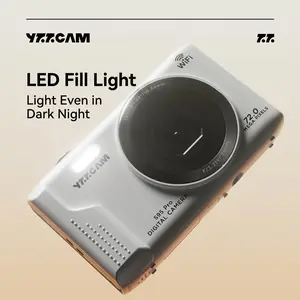 5K Ultra HD 72-megapixel CCD-style digital camera for students, comes with a free 32GB TF memory card, supports Wi-Fi transfer to smartphones, features 16x zoom, beauty filters, and a flashlight, and has a 2.8-inch HD screen—the perfect birthday gift