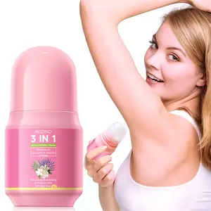 Rozino3 Rosemary Lavender Jasmine Deodorant Cream 50g, Rollerball Design, 48 Hour Floral Scent, Anti-Sweat Plant Extract, Moisturizing Formula
