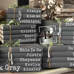 Custom Hardback Book Stacks | Family Book Stacks | Quote Book Stacks | Hard Back Books | Hand Painted