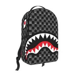 Sprayground - Gray Peeking Character Check Backpack