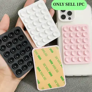 Silicone Suction Cup Smartphone Holder, Waterproof Sticky Base, Universal Finger Grip for Selfie & Video, Vacuum Phone Holder, Stable Phone Holders