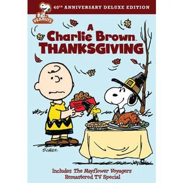 Used Soft Cover Peanuts Book - A Charlie Brown Thanksgiving, 40th Anniversary Deluxe Edition, Like New, English Language (Books, Literature Category)