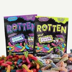 8pk of Gummy Worms, Original & Sour Candy Snacks (1.8 oz Bags)