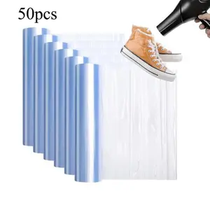 Shoe Shrink ap Bags, 13.8x21.6 Inch  PVC Heat Shrink Plastic Sneaker Wrap Bags for Shoe Storage - Keep Dust & Yellowing Away for Men & Women.