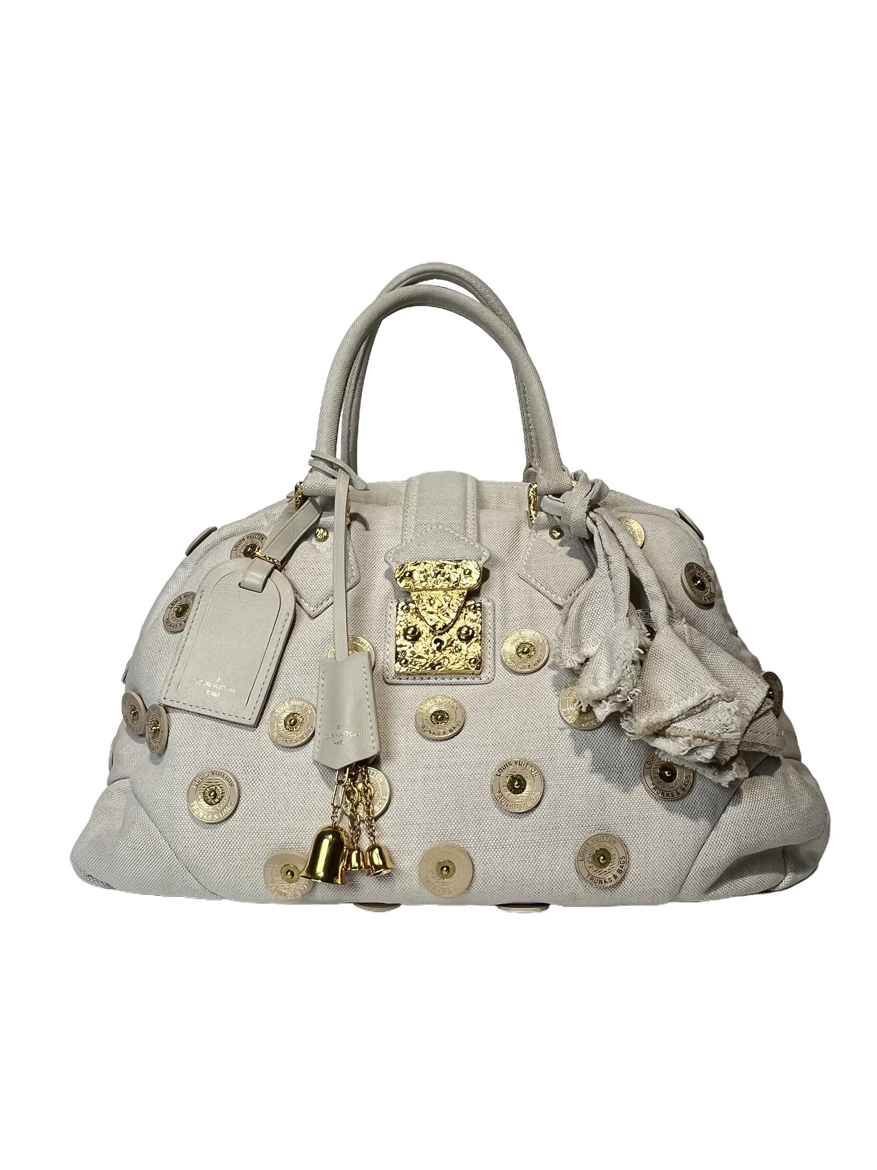 Pre-owned Louis Vuitton 2010 Runway Limited Edition Monogram Savage Bowling Bag