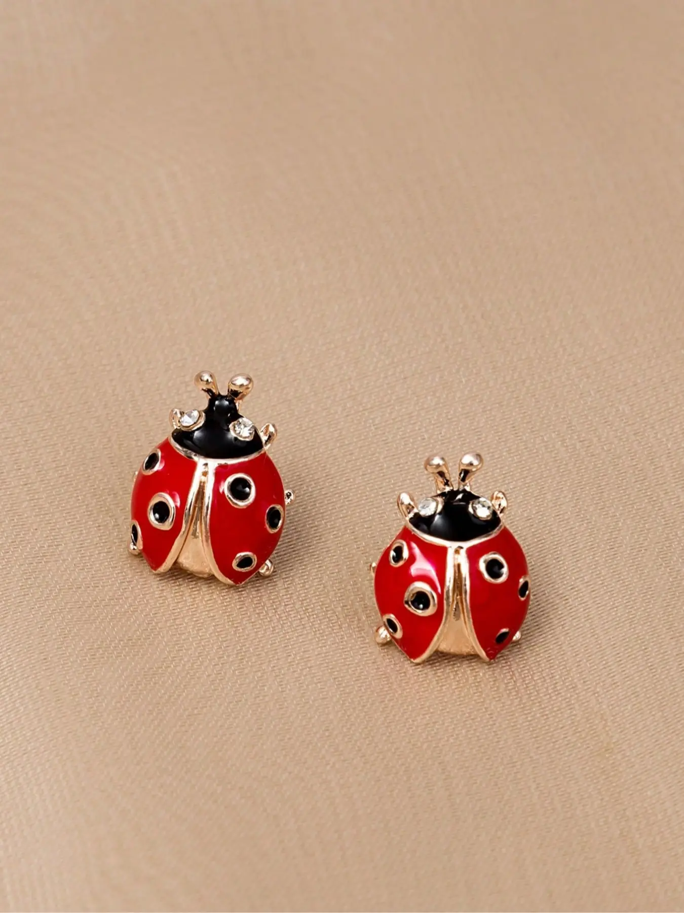 Cute Ladybug Stud Earrings, Delicate Accessory for Women and Girls, Fun Natural Inspired Jewelry, Bohemian Style Charm, Boho Earrings, Perfect Gift, Earrings Studs