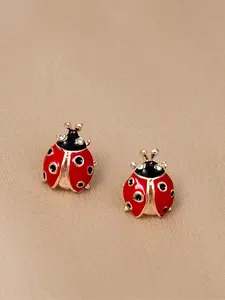 Cute Ladybug Earrings, Delicate Accessory for Women and Girls, Fun Natural Inspired Jewelry, Bohemian Style Charm, Perfect Gift