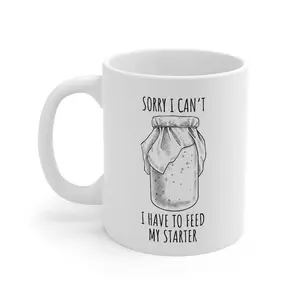 Homesteader Baker Sourdough Starter Ceramic Mug 11oz Perfect Gift for Baking Enthusiasts