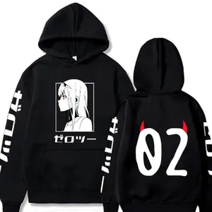 DARLING in The FRANXX 02 Anime Autumn Winter Men Hoodie Sweatshirt Men Womnen Fashion Brand Design Pullover Men's Fleece Hoodies P16