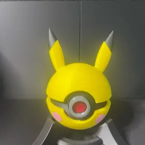 3D Printed PokeBalls with Stand. Gotta Catch Them All