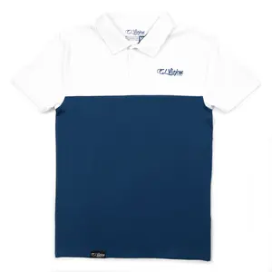 Polo Shirt - White/Indigo