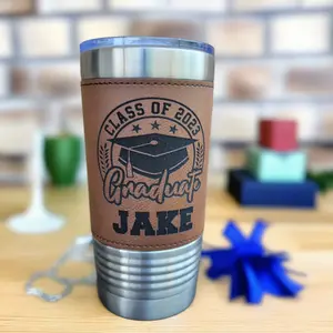 Personalized 20oz Graduation Tumbler, Graduation Gift Drink Tumbler for Graduate