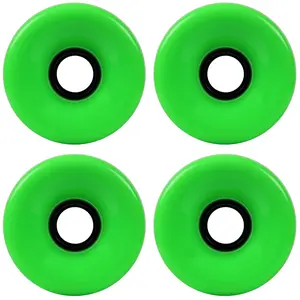 Blank Longboard Wheels 4 pack - 76mm Solid Green