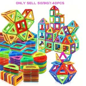 Children's magnetic toy sets, Magnetic building set, Magnetic Blocks, STEM education learning toys, cultivate children's hands-on ability and creativity, create perfect birthday, New Year and back-to-school season gifts in different shapes
