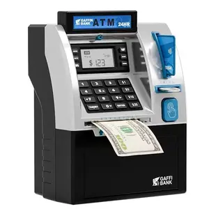 Kids Piggy Bank ATM Toy, a fun, interactive way to teach kids about money savings. With a realistic ATM keypad, password security, and the ability to save both coins and bills, it’s perfect for birthdays, holidays,