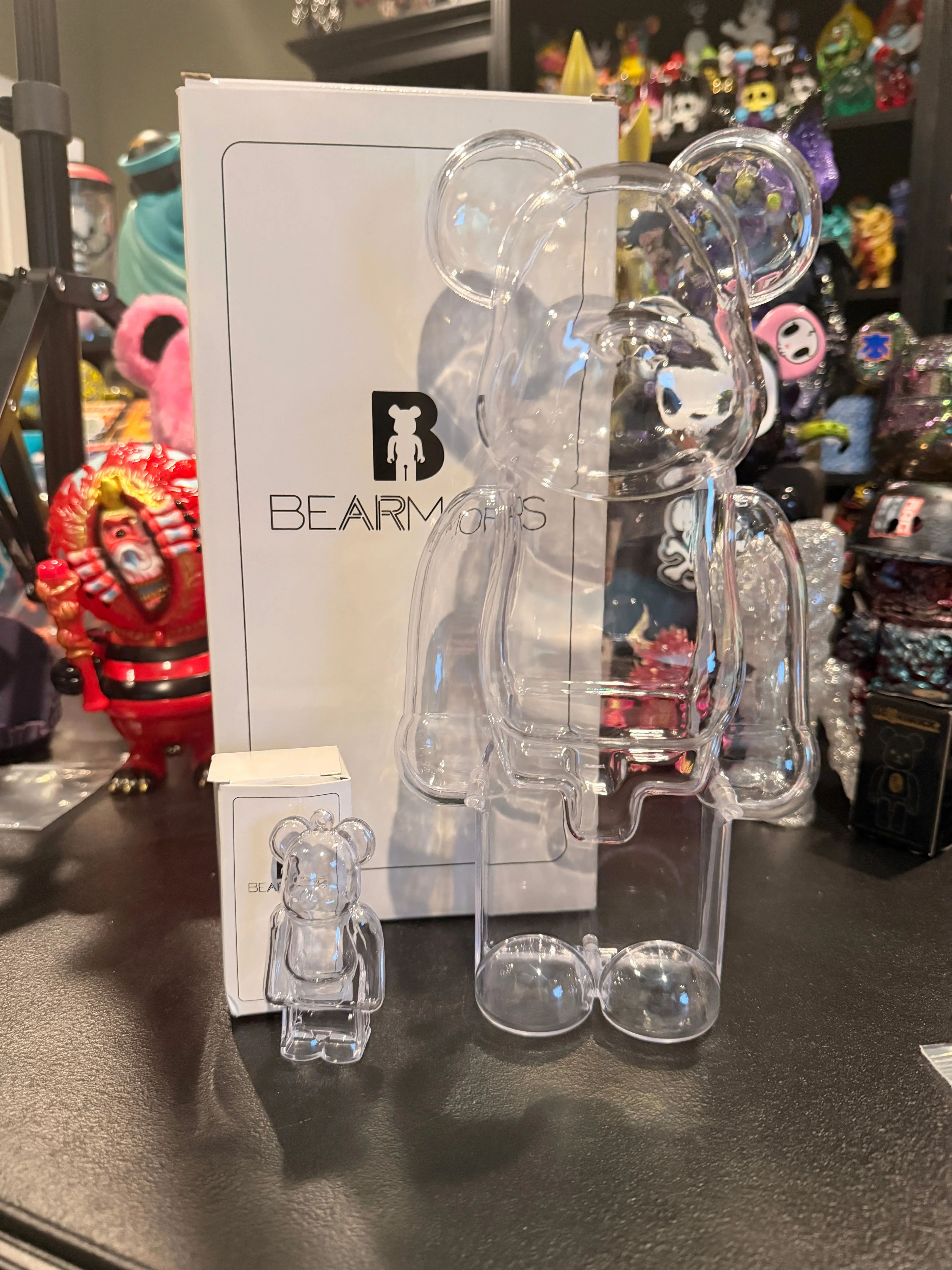 Bearbrick 400% Magnetic case & 100% keychain case combo