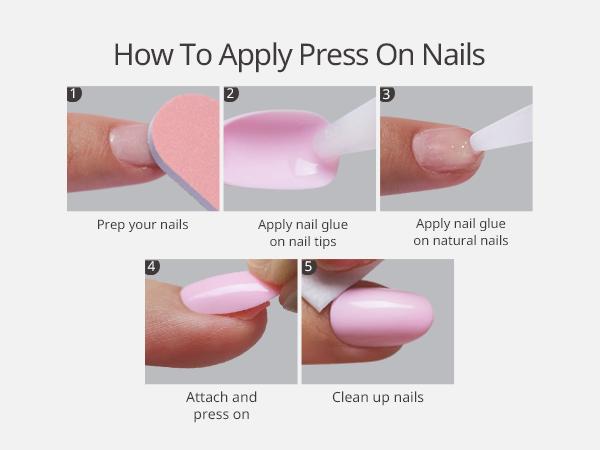 BTArtbox Press On Nails Short - Solid Collection, Easy-to-Apply Almond Summer Press On Nails with Glue and Adhesive Tabs in 16 Sizes - 32 Nails All-in-One Kit, Holiday Party Girls Gift, Deals For You Days