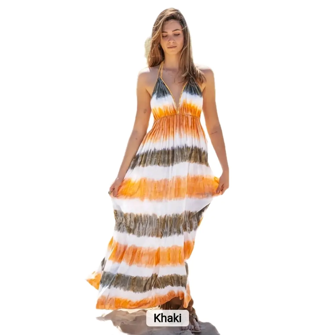 Women's Sexy Slim Fit Tie Dye Halter Print Dress Beach long Summer Dress - TikTok Shop Women's Sexy Slim Fit Tie Dye Halter Print Dress Beach long Summer Dress - TikTok Shop