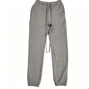 Men's Sweatpants Deep Gray Color Joggers Oversized Fit Cuffed Design Athletic Casua Lounge Pants with Pockets, Soft Fleece Home Pants with Drawstring