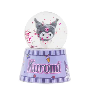 Sanrio Kuromi Mini Light-Up Snow Globe | 3 Inches Tall