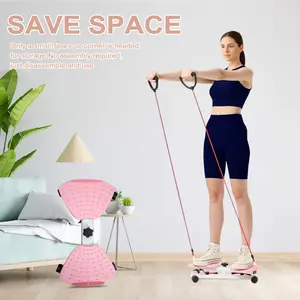 Waist Twister Machine & Ab Twist Board 300 lbs Capacity Noiseless Home Gym for Women Men Core Ab Workouts