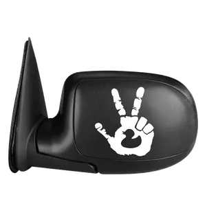 Rubber Duck Hand Wave Peace- Set of 2 - Wave decal - Hand Wave mirror decal