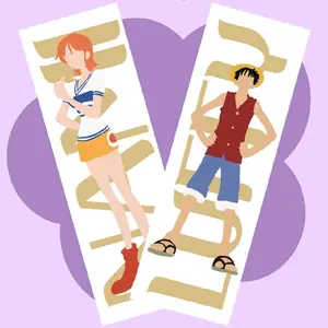 straw hat pirate Nami luffy characters fanart inspired bookmarks
